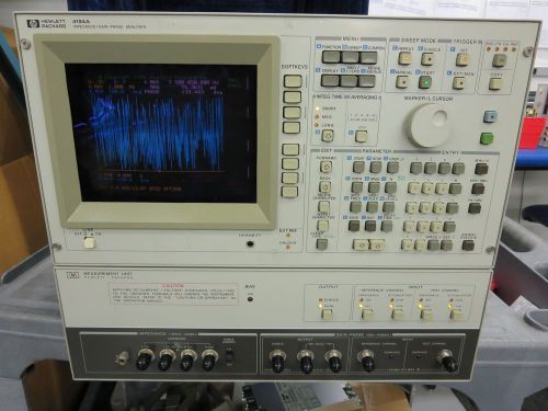 Hp 4194a impedance/ gain-phase analyzer + measurement unit opt 350 + cables rk5 for sale
