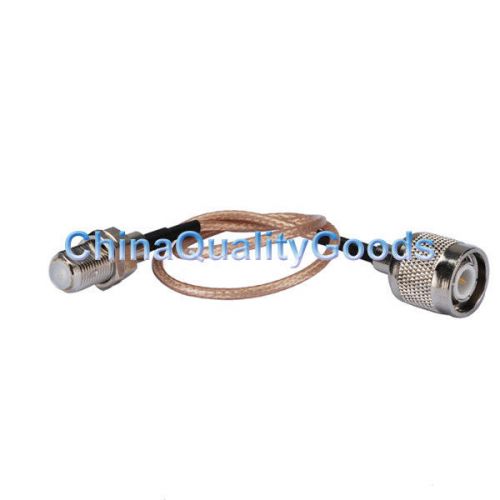 Tnc male straight to f female bulkhead straight pigtail cable rg316 15cm for sale