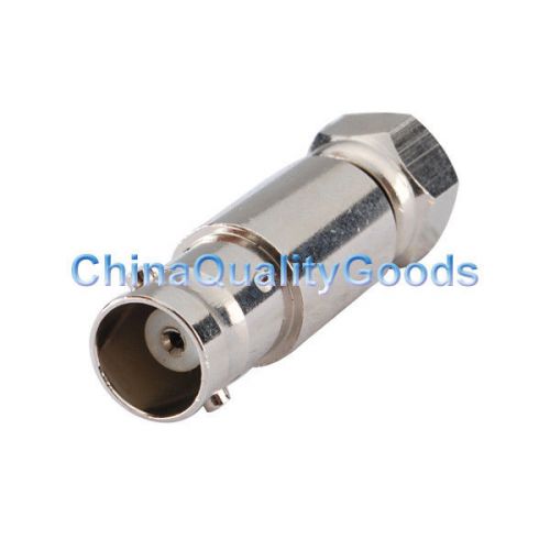 Bnc-f adapter bnc female to f male straight   rf adapter for sale