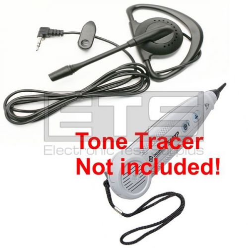 GreenLee Tele-Mate Tone Tracer 500XP Hands Free Mini Headset 4ft Cord 2.5mm Plug
