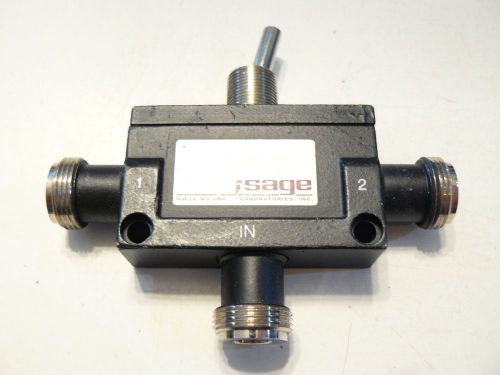 Sage laboratories inc stn2180a dc-5ghz manual coaxial toggle switch for sale