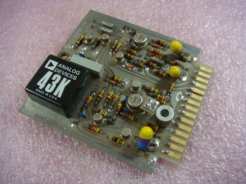 Teledyne afc amp amplifier 300078 circuit board plug in w/analog devices 43k for sale