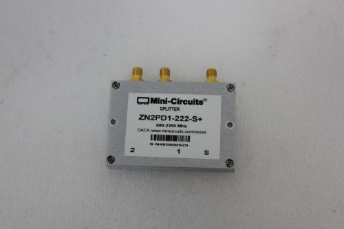 MINI-CIRCUITS RF POWER SPLITTER 600-2200MHz 2 WAY ZN2PD1-222-S+(C3-5-8,S7-1-23A)