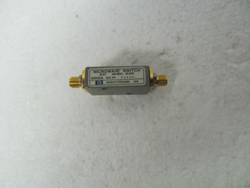 AGILENT HP 33102A SPST MICROWAVE SWITCH, 100 MHz-18 GHz, SMA(FEMALE), USED