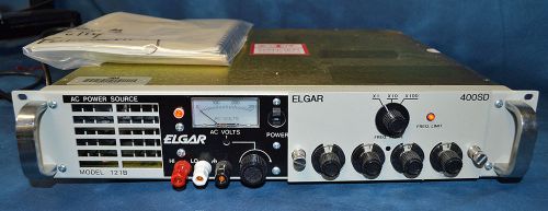 Elgar 121B-200 AC Power Source w/400SD Oscillator 0-120VA 0-260Vac 45Hz-5100hz