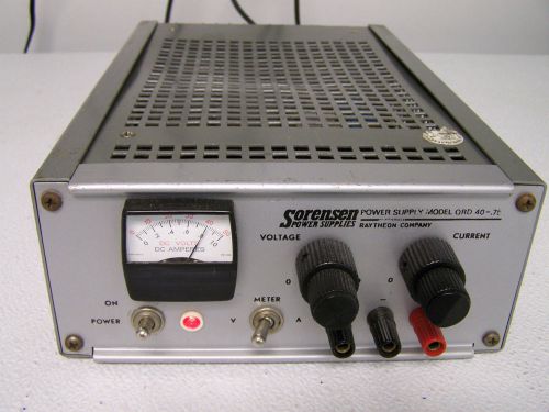 Sorensen DC Power Supply Model QRD 40-.75 QRD 40V 0.75A  - TESTED
