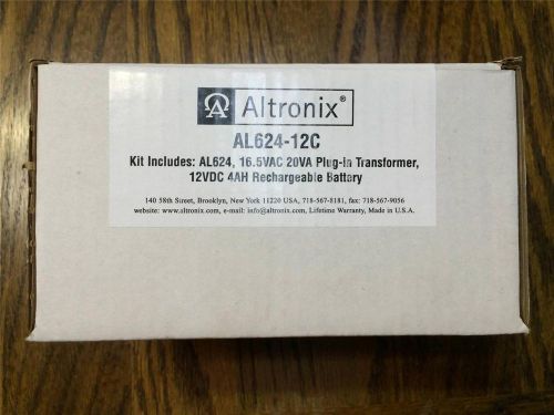 ALTRONIX AL624-12C  POWER SUPPLY/CHARGER 12VDC **NEW IN BOX**