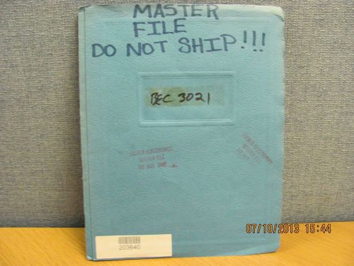 BECKMAN MODEL 3021: Pulse Delay Control - Instruction Manual schem #16903 COPY