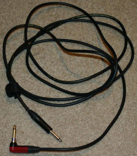EWI GUITAR CABLE ONE RIGHT ANGLED SILENT NEUTRIK GOLD One Straight Ten Feet