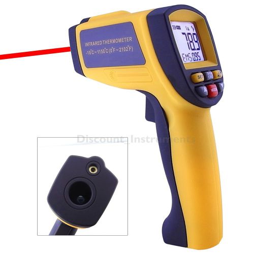 Digital infrared temperature temp gun thermometer  0.1~1 em pyrometer 0~2102°f for sale