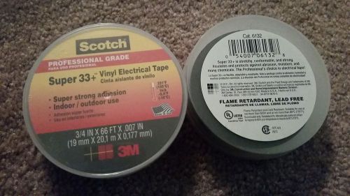 3M SCOTCH Super 33+ Vinyl Electrical Tape (Two Rolls)