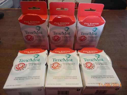 6 TimeMist Fragrance Cup Refill, Dutch Apple &amp; Spice