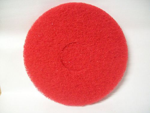 11&#034; floor maintenance spray buffing pads red case of 5