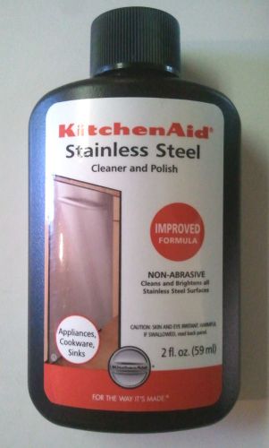 New / KitchenAid Stainless Steel Cleaner and Polish / Non-Abrasive / 2 oz.