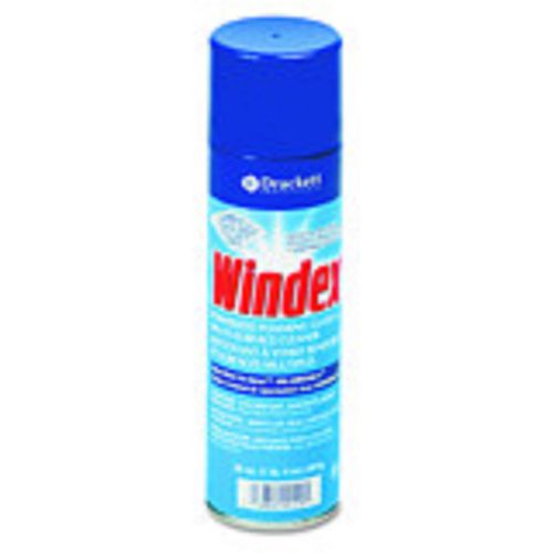 Windex Powerized Formula Glass &amp; Surface Cleaner, 20 Oz. Aerosol, 12 Cans