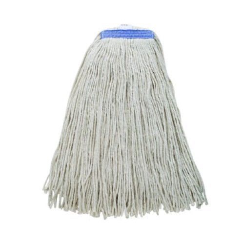 Winco moph-32wc white wet mop head with cut end 32 oz. for sale