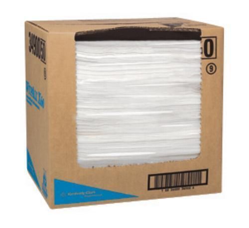 Ctn of 900-kimberly-clark wypall x60 white  shop towels 12.5x16.8 -nib-nr for sale