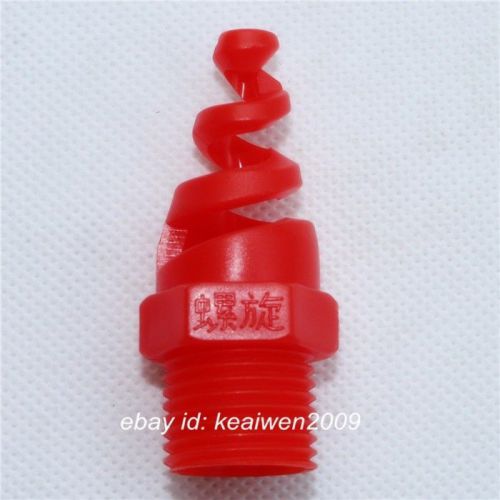 5pcs new plastic pp spiral cone spray nozzle 3/8&#034; bspt washing cleaning cooling for sale