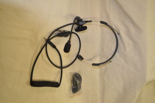Motorola mts2000 ht1000 mt2000 lightweight headset w/ boom mic and ptt nmn6245a for sale