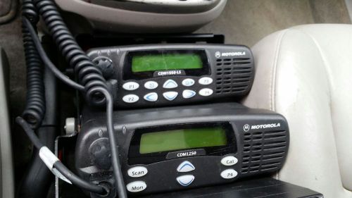 Motorola CDM1250 VHF Low Band 64CH 70W Mobile Radio 42-50 Mhz