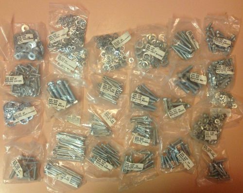 Assorted hardware sae bolts,nuts,screws,washers &amp; more for sale