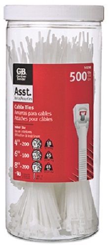 GB 500 Pack, Cable Tie Canister