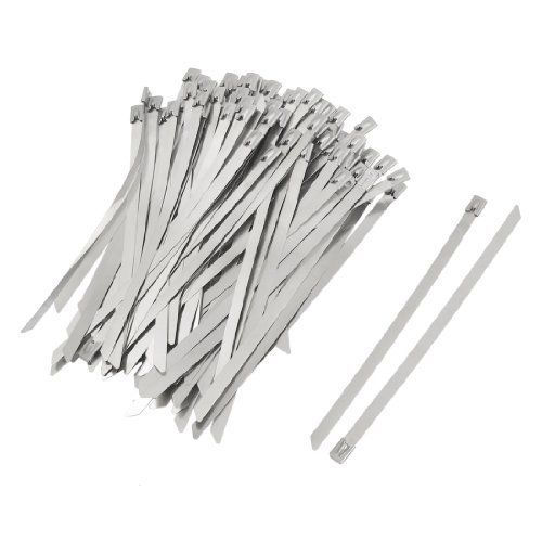 8mm x 200 self locking pvc sprayed cable pipe ties hoops 100 pcs for sale
