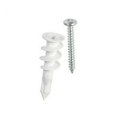 Anch Drywll 1/2In 1-5/8In Flt 4PK E-Z ANCHOR Anchors - Hollow Wall 11364