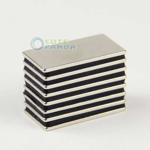 10PCS N35 Super strong Block Cuboid Magnets Rare Earth Neodymium 40 x 20 x 2 mm