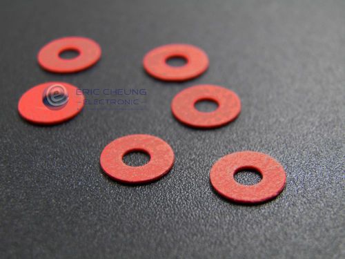 100pcs M3 x 8 x 0.5mm M3 Red Paper Plastic Washers m3x8x0.5 New