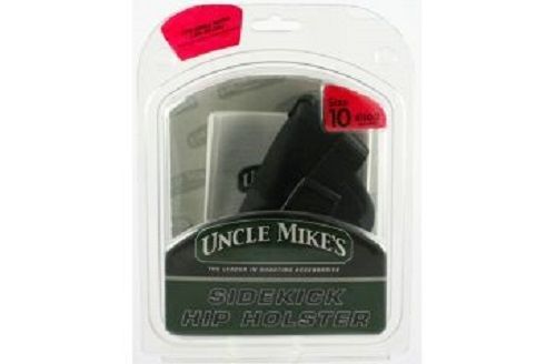 Uncle mike&#039;s sidekick hip holster right hand black sm auto um8110-1 size 10 for sale