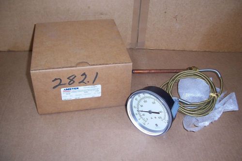 Ametek thermometer, 160870, 8544 152, 0 to 150 deg, 6&#034; probe, 10&#039; flex, us gauge for sale