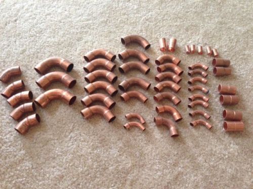 49 Assorted Copper Fittings. HVAC. Brand New!