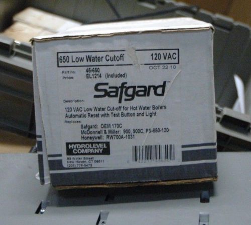 Safgard Low Water Cutoff 120v model 650 with probe