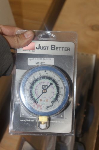 New just better m2-870 30&#034; vacuum/120 psi gauge for sale