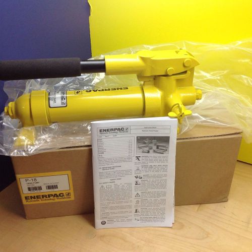 Enerpac p18 hand pump,1 speed, 2850 psi new in the box for sale