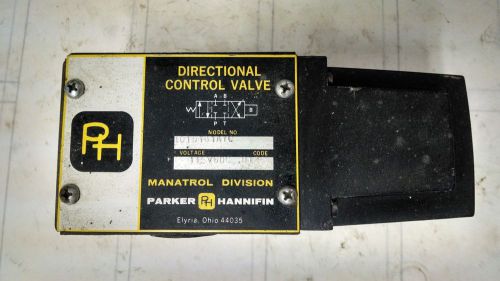 PARKER HANNIFIN 115VOLT SOLENOID OPERATED DIRECTIONAL CONTROL VALVE 10101B1AYC