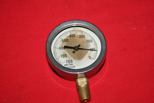 760mm/hg vacuum glycerin filled gauge - made in uk for sale