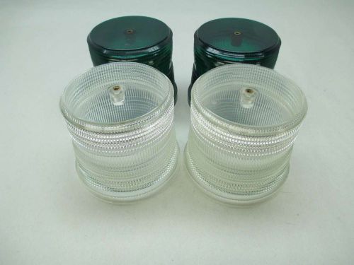 LOT 4 NEW NA CLEAR/GREEN STACK LIGHT LENS D382463
