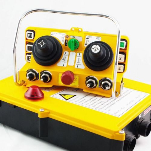 Overhead crane hoist radio remote control two 5 speed joystick system ac380v for sale