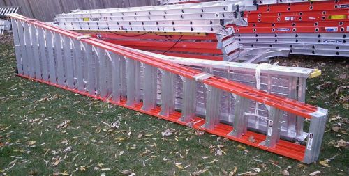 Werner t7420 20 ft. fiberglass twin step ladder 300 lb. load capacity a-frame for sale