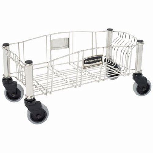 Rubbermaid slim jim stainless steel dolly, 120 lb. capacity (rcp 3553 stl) for sale
