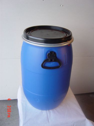 15 gallon plastic drum with lever lock top for sale