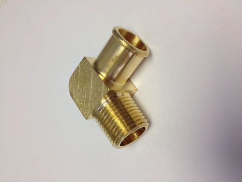 Brass fittings: hose barb 90 degree elbow hose id 1/4 x male pipe 1/8 qty 5 for sale