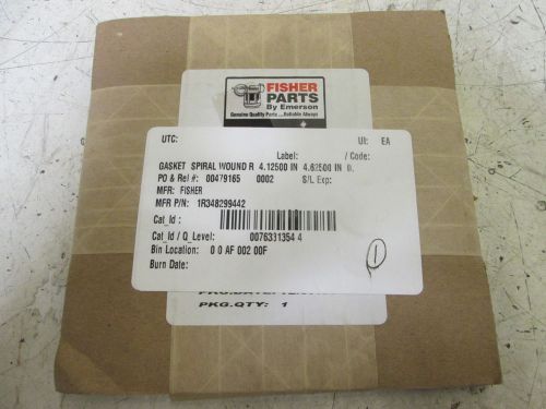 FISHER 1R348299442 GASKET *NEW IN A BOX*