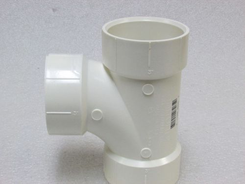 New charlotte pipe &amp; foundry pvc 3 &#034; sanitary tee # 400 ( case of 30 ) for sale