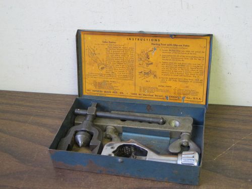 Vintage imperial tube flaring/cutting tool kit for sale
