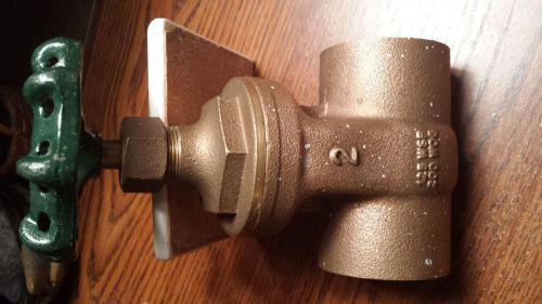 2 inch gate valve new  brass for sale