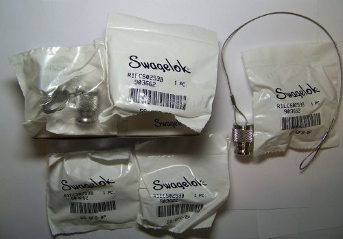 Box of 5 new swagelok ss-qf8-bp 1/2&#034; quick-connect body protectors several avail for sale