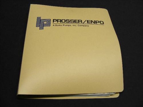 1980&#039;s 1990&#039;s Sm Prosser Enpo Burks Pumps Information, Sales, Bullentins, Guide